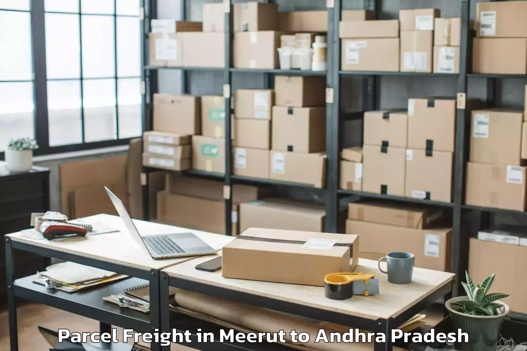 Comprehensive Meerut to Biccavolu Parcel Freight